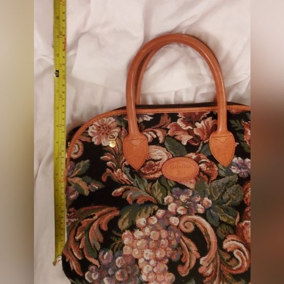 Handbags - Vachetta Real Leather-Trimmed Tapestry Women's Bag Set